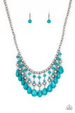 Rural Revival - Blue Necklace - Paparazzi Accessories Necklace Bedazzle Me Pretty Mobile Fashion Boutique