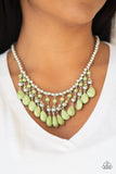 Rural Revival - Green Necklace - Paparazzi Accessories Necklace Bedazzle Me Pretty Mobile Fashion Boutique