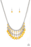 Rural Revival - Yellow Necklace - Paparazzi Accessories Necklace Bedazzle Me Pretty Mobile Fashion Boutique