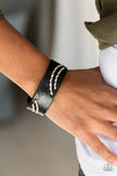 Rural Roamer - Black Bracelet - Paparazzi Accessories Bracelet Bedazzle Me Pretty Mobile Fashion Boutique