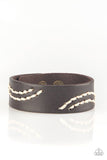 Rural Roamer - Brown Bracelet - Paparazzi Accessories Bracelet Bedazzle Me Pretty Mobile Fashion Boutique