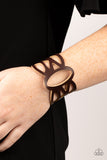 Rural Rodeo - Brown Bracelet - Paparazzi Accessories Bracelet Bedazzle Me Pretty Mobile Fashion Boutique