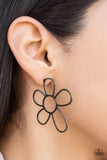 Rustic Rarity - Brass Post Earrings - Paparazzi Accessories Post Earrings Bedazzle Me Pretty Mobile Fashion Boutique