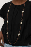 Rustic Refinery - Copper Necklace - Paparazzi Accessories Necklace Bedazzle Me Pretty Mobile Fashion Boutique