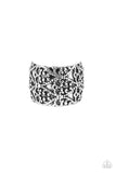 Rustic Regalia - Silver Ring - Paparazzi Accessories Ring Bedazzle Me Pretty Mobile Fashion Boutique