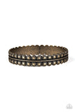 Rustic Relic - Brass Bracelet - Paparazzi Accessories Bracelet Bedazzle Me Pretty Mobile Fashion Boutique