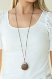 Rustic Renaissance - Copper Necklace - Paparazzi Accessories Necklace Bedazzle Me Pretty Mobile Fashion Boutique