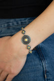 Rustic Renegade - Yellow Bracelet - Paparazzi Accessories Bracelet Bedazzle Me Pretty Mobile Fashion Boutique