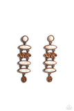 Rustic Reverie - Copper Post Earrings - Paparazzi Accessories Post Earrings Bedazzle Me Pretty Mobile Fashion Boutique