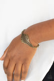 Rustic Roost - Brass Bracelet - Paparazzi Accessories Bracelet Bedazzle Me Pretty Mobile Fashion Boutique