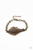 Rustic Roost - Brass Bracelet - Paparazzi Accessories Bracelet Bedazzle Me Pretty Mobile Fashion Boutique