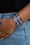 Safari Scene - Purple Bracelet - Paparazzi Accessories Bracelet Bedazzle Me Pretty Mobile Fashion Boutique