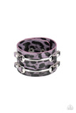 Safari Scene - Purple Bracelet - Paparazzi Accessories Bracelet Bedazzle Me Pretty Mobile Fashion Boutique