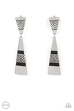 Safari Seeker - Black Clip-On Earrings - Paparazzi Accessories Clip-On Bedazzle Me Pretty Mobile Fashion Boutique