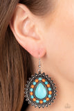 Sagebrush Sabbatical - Blue Earrings - Paparazzi Accessories Earrings Bedazzle Me Pretty Mobile Fashion Boutique