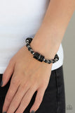 Sagebrush Serenade - Black Bracelet - Paparazzi Accessories Bracelet Bedazzle Me Pretty Mobile Fashion Boutique