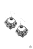 Saguaro Sunset - Black Earrings - Paparazzi Accessories Earrings Bedazzle Me Pretty Mobile Fashion Boutique