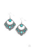Saguaro Sunset - Blue Earrings - Paparazzi Accessories Earrings Bedazzle Me Pretty Mobile Fashion Boutique
