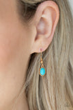 Sahara Safari - Blue Necklace - Paparazzi Accessories Necklace Bedazzle Me Pretty Mobile Fashion Boutique