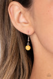 Sahara Sea - Yellow Necklace - Paparazzi Accessories Necklace Bedazzle Me Pretty Mobile Fashion Boutique