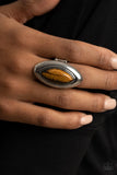 Sahara Seer - Brown Ring - Paparazzi Accessories Ring Bedazzle Me Pretty Mobile Fashion Boutique