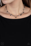 Sahara Social - Black Necklace - Paparazzi Accessories Necklace Bedazzle Me Pretty Mobile Fashion Boutique