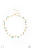 Sahara Social - Gold Necklace - Paparazzi Accessories Necklace Bedazzle Me Pretty Mobile Fashion Boutique