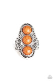 Sahara Soul - Brown Ring - Paparazzi Accessories Ring Bedazzle Me Pretty Mobile Fashion Boutique