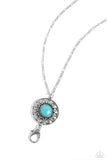 Sahara Suburb - Blue Lanyard - Paparazzi Accessories Lanyard Bedazzle Me Pretty Mobile Fashion Boutique