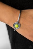Sahara Sunshine - Green Bracelet - Paparazzi Accessories Bracelet Bedazzle Me Pretty Mobile Fashion Boutique