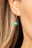 Saharan Scope - Blue Necklace - Paparazzi Accessories Necklace Bedazzle Me Pretty Mobile Fashion Boutique