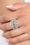 Sailboat Bling - Brown Ring - Paparazzi Accessories Ring Bedazzle Me Pretty Mobile Fashion Boutique