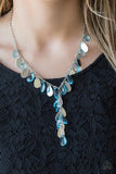 Sailboat Sunsets - Blue Necklace - Paparazzi Accessories Necklace Bedazzle Me Pretty Mobile Fashion Boutique