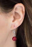 Sailing Through Sicily - Red Necklace - Paparazzi Accessories Necklace Bedazzle Me Pretty Mobile Fashion Boutique