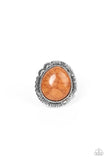 Salt of the Earth - Brown Ring - Paparazzi Accessories Ring Bedazzle Me Pretty Mobile Fashion Boutique