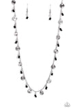 Sand Dollar Sass - Black Necklace - Paparazzi Accessories Necklace Bedazzle Me Pretty Mobile Fashion Boutique