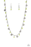 Sand Dollar Sass - Green Necklace - Paparazzi Accessories Necklace Bedazzle Me Pretty Mobile Fashion Boutique