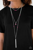SANDSTONE Castles - Pink Necklace - Paparazzi Accessories Necklace Bedazzle Me Pretty Mobile Fashion Boutique