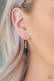 Sandstone Solstice - Black Necklace - Paparazzi Accessories Necklace Bedazzle Me Pretty Mobile Fashion Boutique