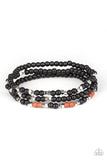 Santa Fe Flavor - Black Bracelet - Paparazzi Accessories Bracelet Bedazzle Me Pretty Mobile Fashion Boutique