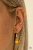 Santa Fe Garden - Yellow Necklace - Paparazzi Accessories Necklace Bedazzle Me Pretty Mobile Fashion Boutique