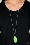 Santa Fe Simplicity - Green Necklace - Paparazzi Accessories Necklace Bedazzle Me Pretty Mobile Fashion Boutique