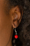 Santa Fe Solstice - Red Necklace - Paparazzi Accessories Necklace Bedazzle Me Pretty Mobile Fashion Boutique