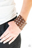 Sass Squad - Brown Bracelet - Paparazzi Accessories Bracelet Bedazzle Me Pretty Mobile Fashion Boutique