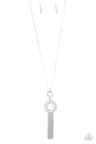 Sassy As They Come - White Necklace - Paparazzi Accessories Necklace Bedazzle Me Pretty Mobile Fashion Boutique