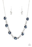 Sassy Super Nova - Blue Necklace - Paparazzi Accessories Necklace Bedazzle Me Pretty Mobile Fashion Boutique