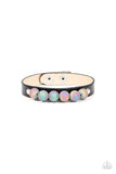Saturn Safari - Black Bracelet - Paparazzi Accessories Bracelet FS-Bedazzle Me Pretty Mobile Fashion Boutique