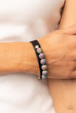 Saturn Safari - Black Bracelet - Paparazzi Accessories Bracelet FS-Bedazzle Me Pretty Mobile Fashion Boutique