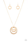 Savagely She-Wolf - Gold Necklace - Paparazzi Accessories Necklace Bedazzle Me Pretty Mobile Fashion Boutique