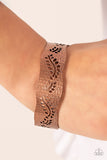 Savanna Oasis - Copper Bracelet - Paparazzi Accessories Bracelet Bedazzle Me Pretty Mobile Fashion Boutique